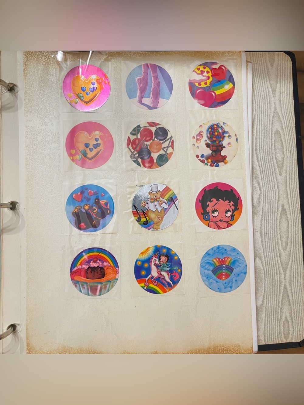 Vintage 1980s Lisa frank Stickers In Album - Part 2 of listing